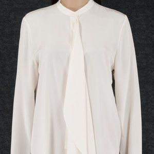 NWT DION LEE 100% SILK IVORY CIRCLE BLOUSE  Size US 4  AUS 8
